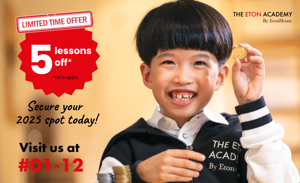 [The Eton Academy] Enjoy up to 5 lessons off on us!